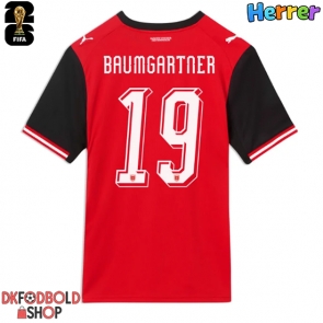 Østrig Christoph Baumgartner #19 Hjemmebanetrøje VM 2026 Kort ærmer